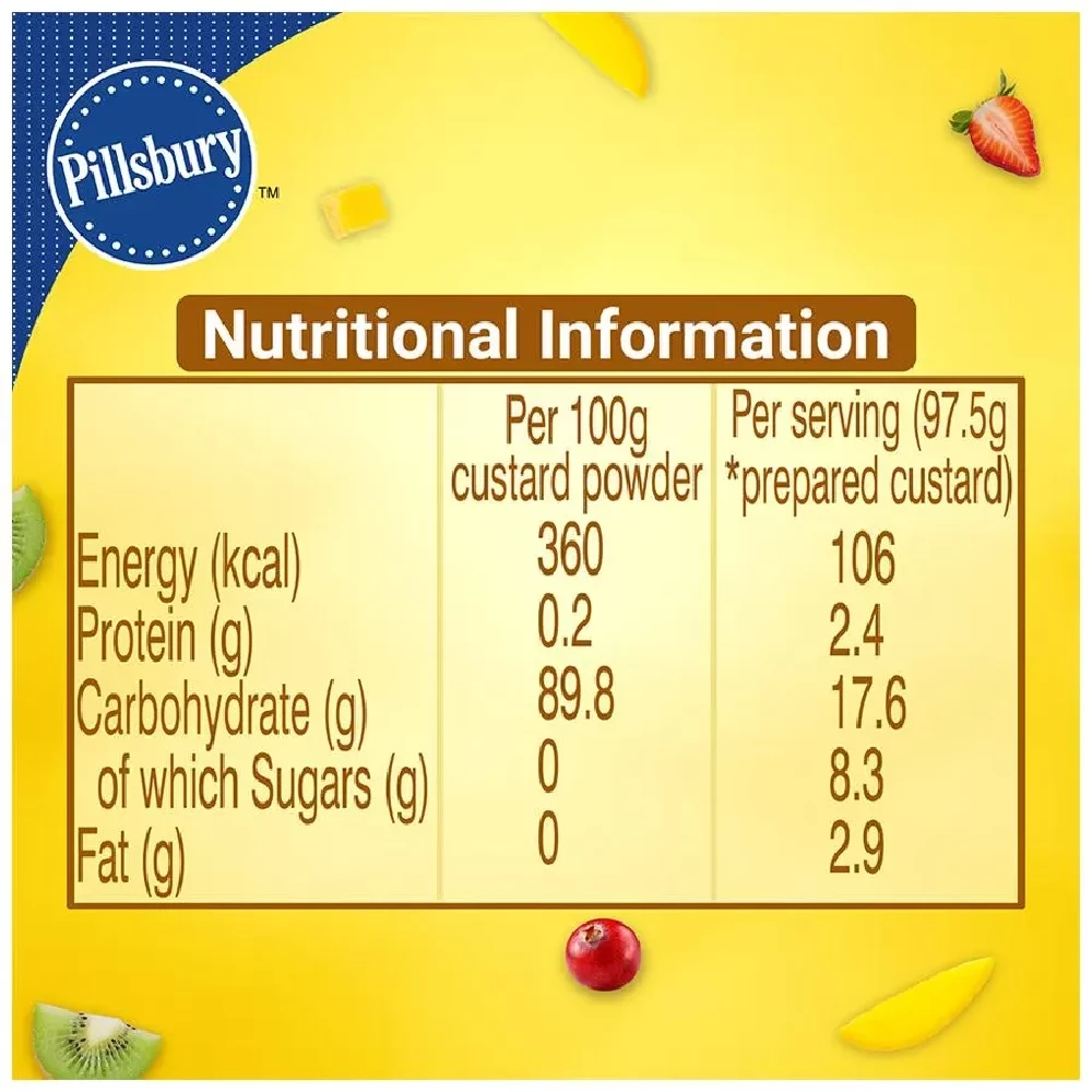Pillsbury Custard Powder - Vanilla Flavour, 100 g Carton-4.webp